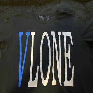 Vlone White Snake Tee Black Men's Large